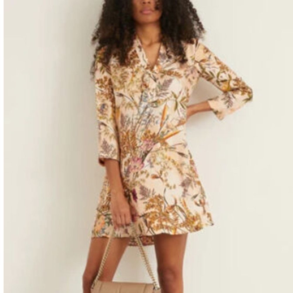 Momoni Multicolor Floral Silk Dress Size 2